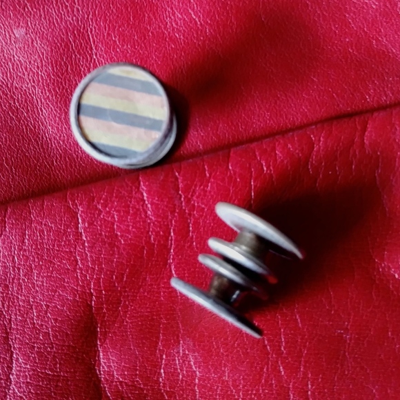 1920s Art Deco Snap Cufflinks Cuff Buttons - Picture 1 of 5